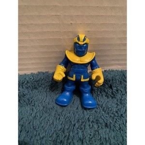 2.5" Playskool Marvel Super Hero Adventures Thanos Blue Yellow Death Titan